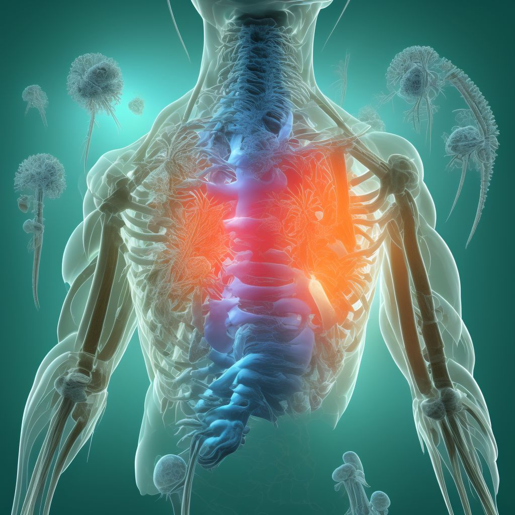 Injury of other nerves at abdomen, lower back and pelvis level, initial encounter digital illustration