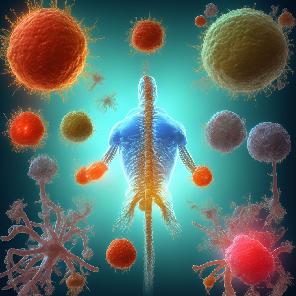 Injury of other nerves at abdomen, lower back and pelvis level, sequela digital illustration