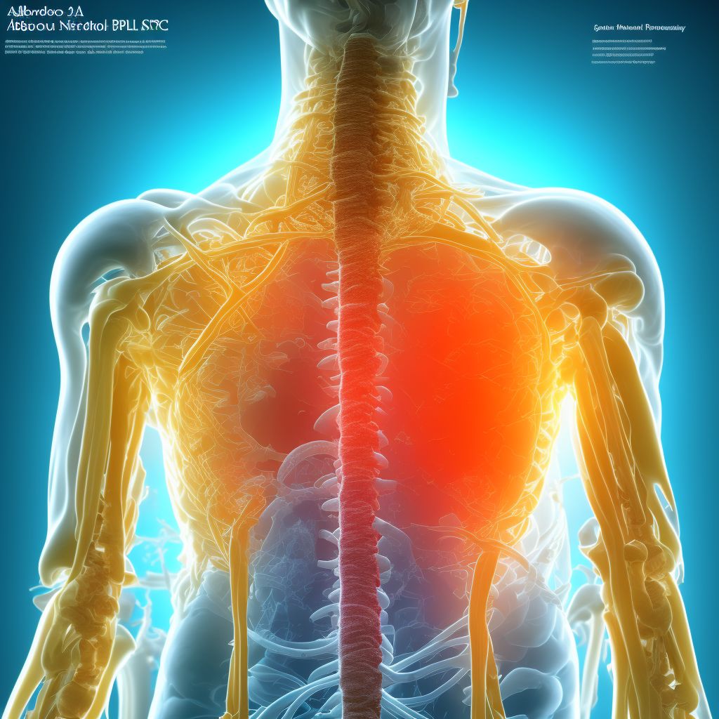 Injury of unspecified nerves at abdomen, lower back and pelvis level, sequela digital illustration