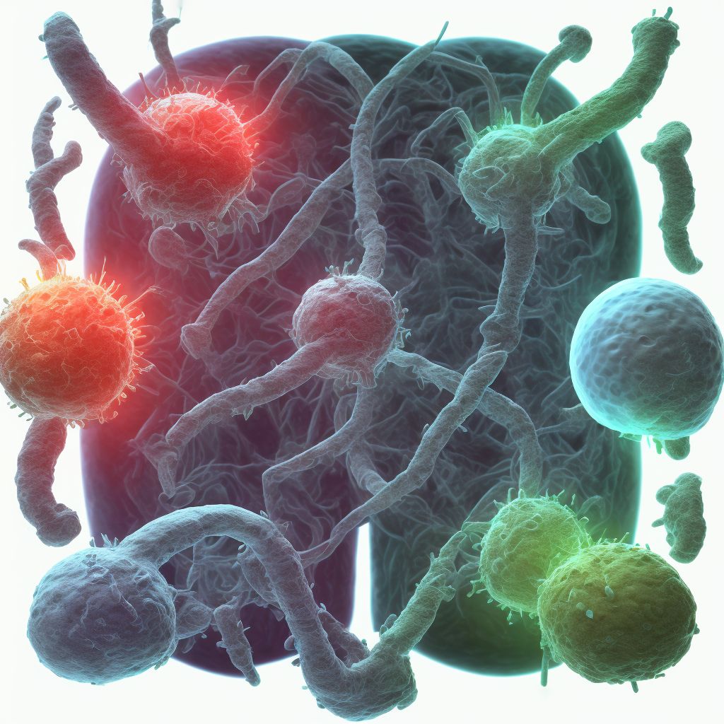 Minor laceration of abdominal aorta, initial encounter digital illustration