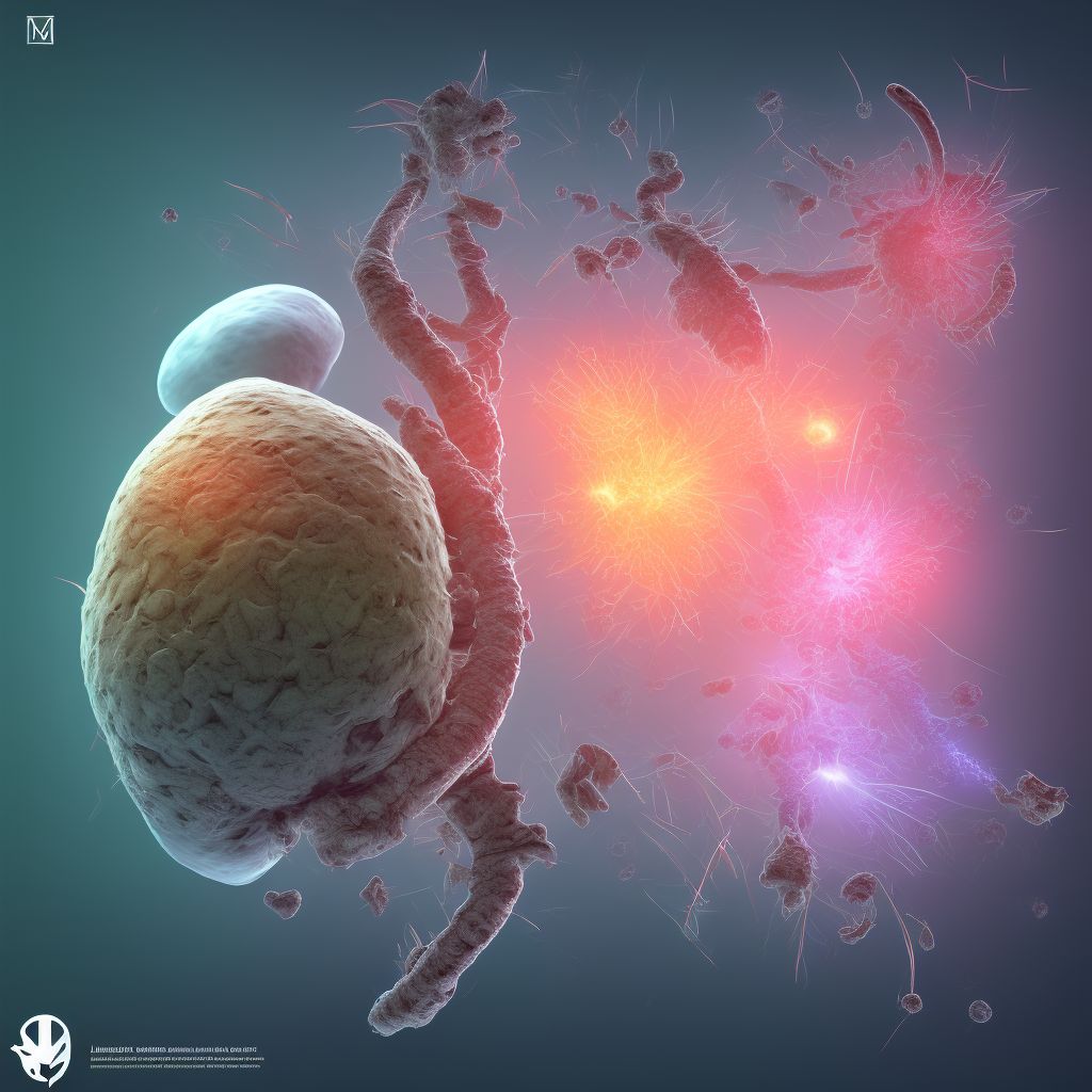 Major laceration of abdominal aorta, initial encounter digital illustration