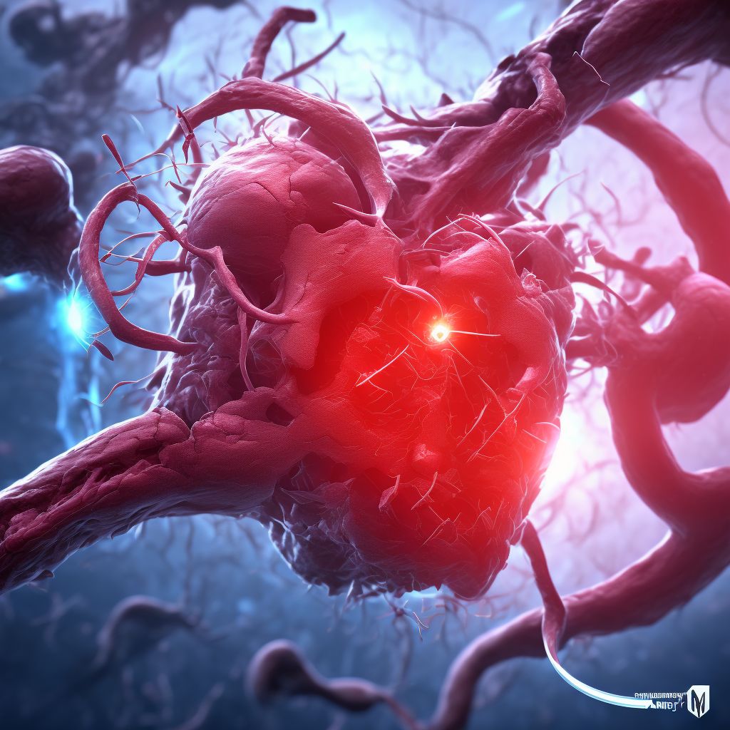 Other injury of superior mesenteric artery, initial encounter digital illustration