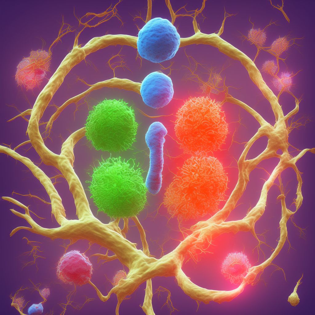 Other injury of branches of celiac and mesenteric artery, sequela digital illustration