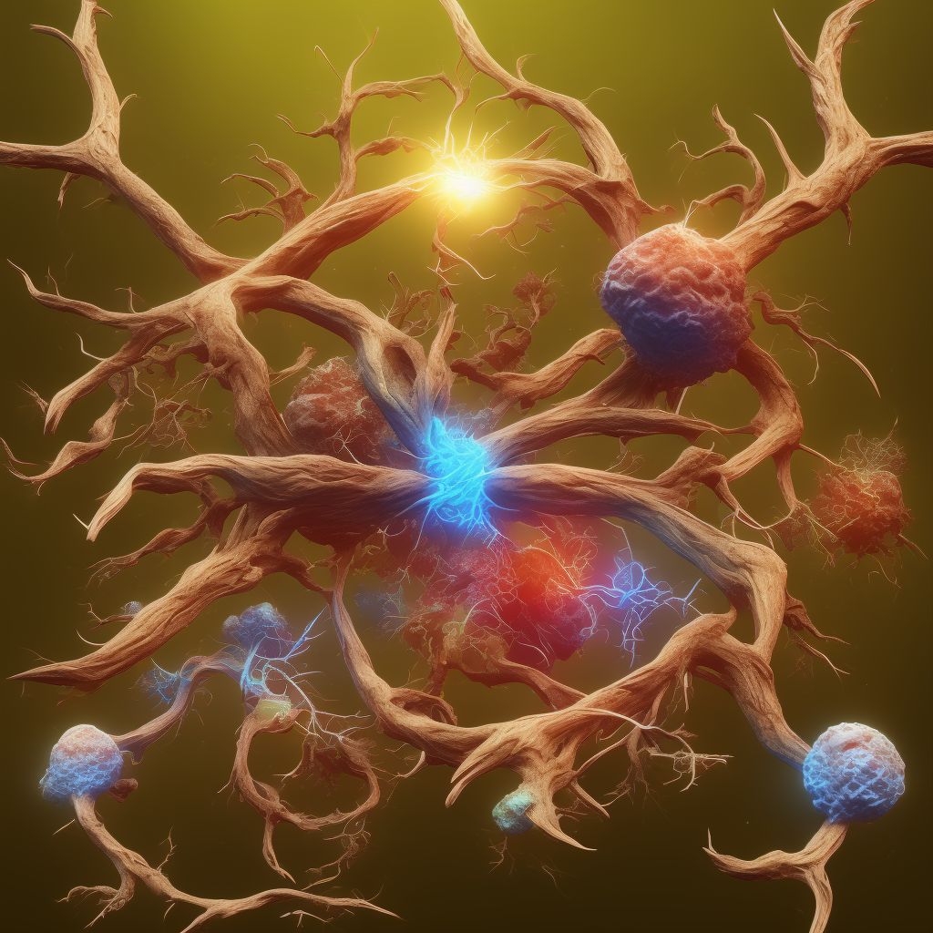 Unspecified injury of branches of celiac and mesenteric artery, sequela digital illustration