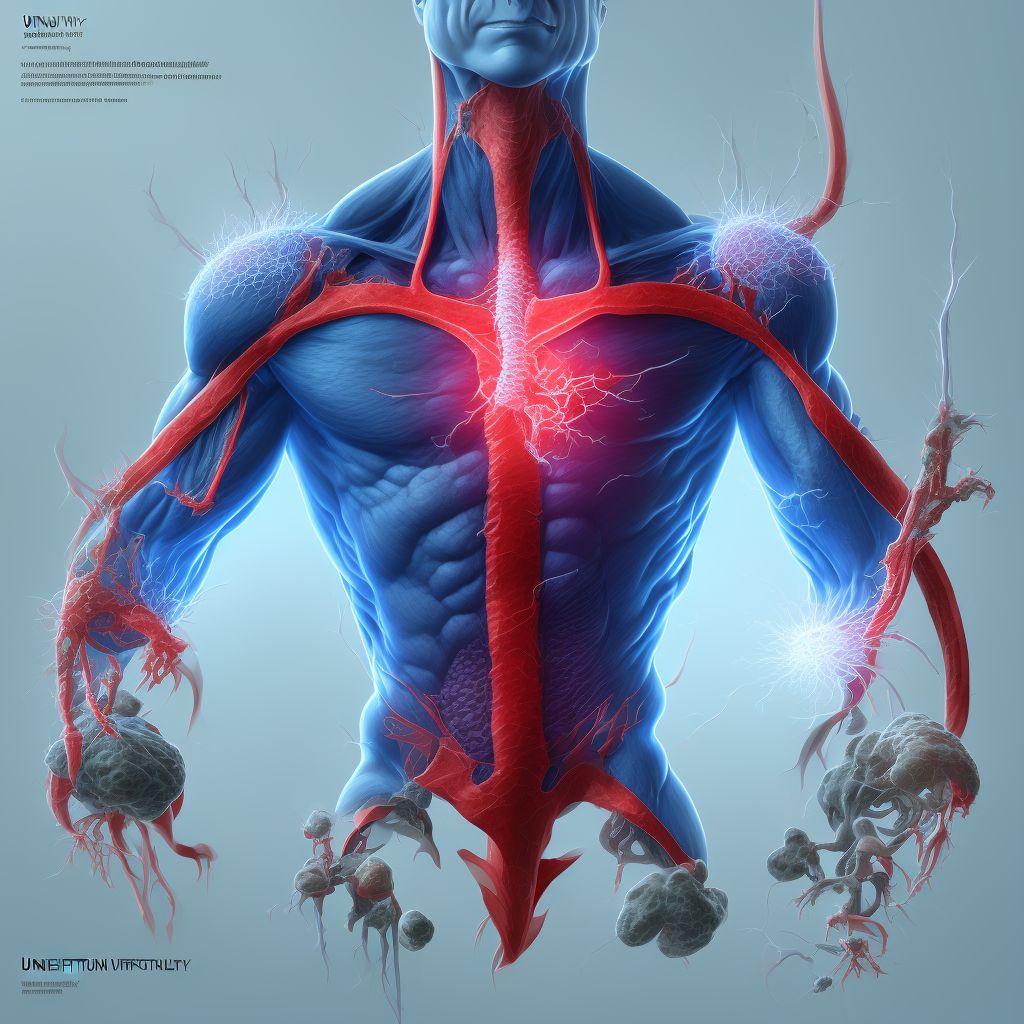 Unspecified injury of left renal vein, initial encounter digital illustration