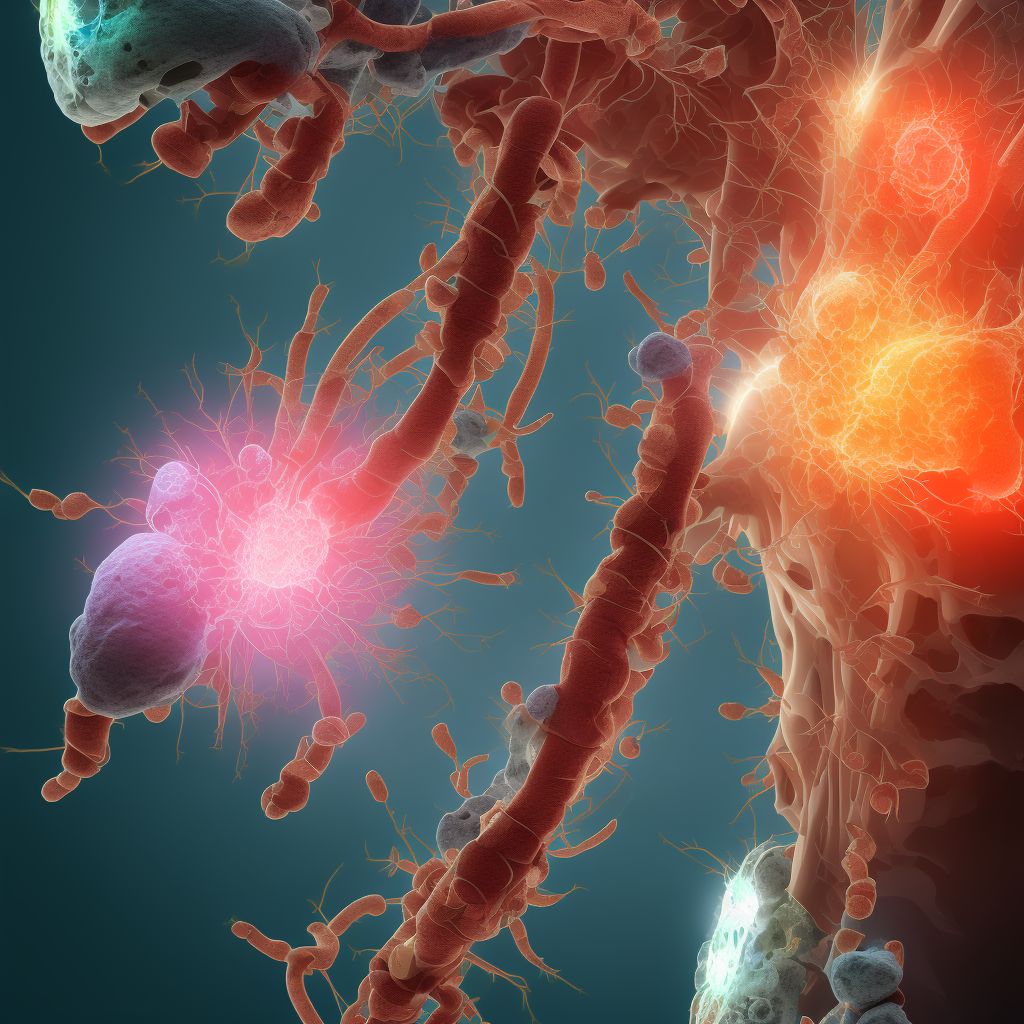 Unspecified injury of unspecified renal vein, sequela digital illustration