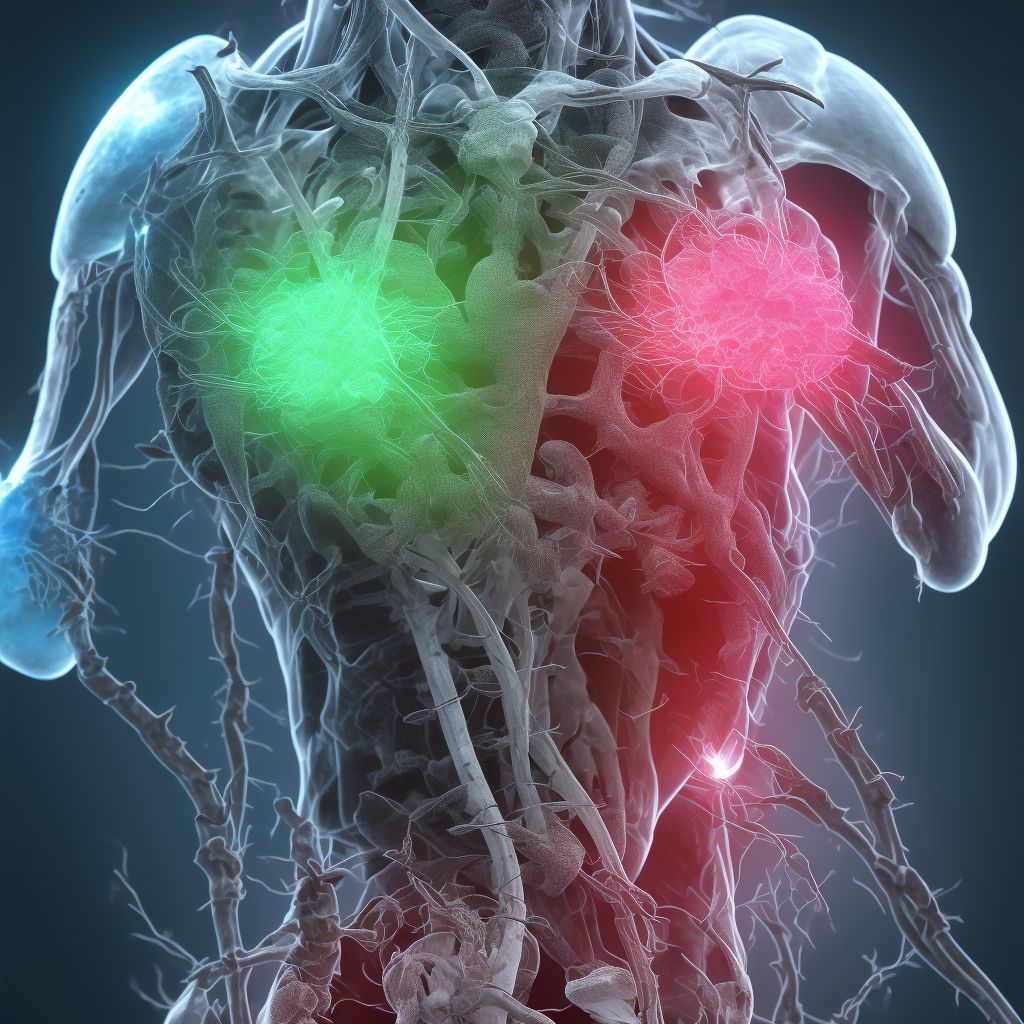 Other specified injury of unspecified renal vein, initial encounter digital illustration