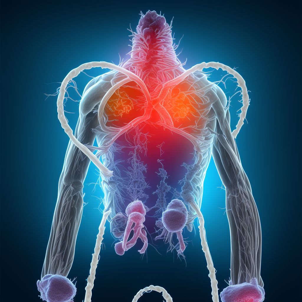 Unspecified injury of unspecified blood vessel at abdomen, lower back and pelvis level, initial encounter digital illustration