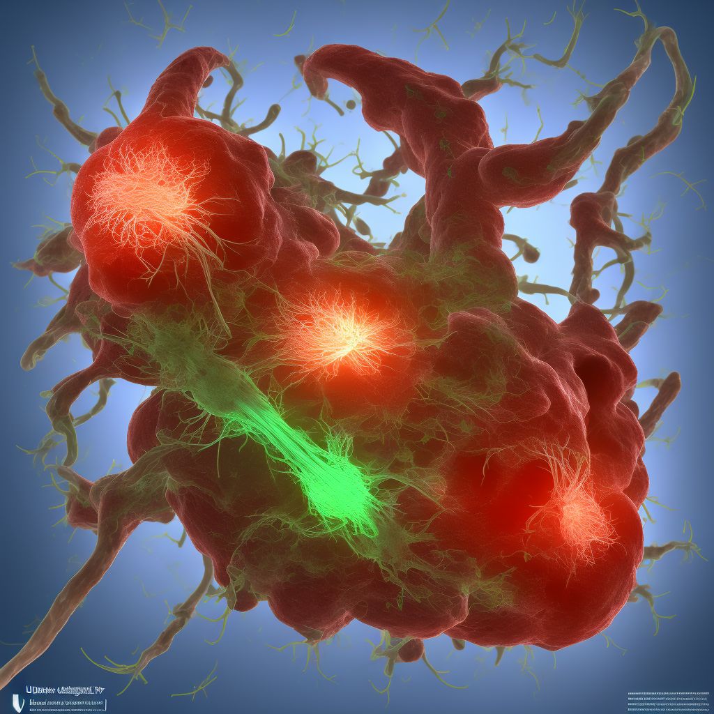 Unspecified injury of unspecified blood vessel at abdomen, lower back and pelvis level, subsequent encounter digital illustration