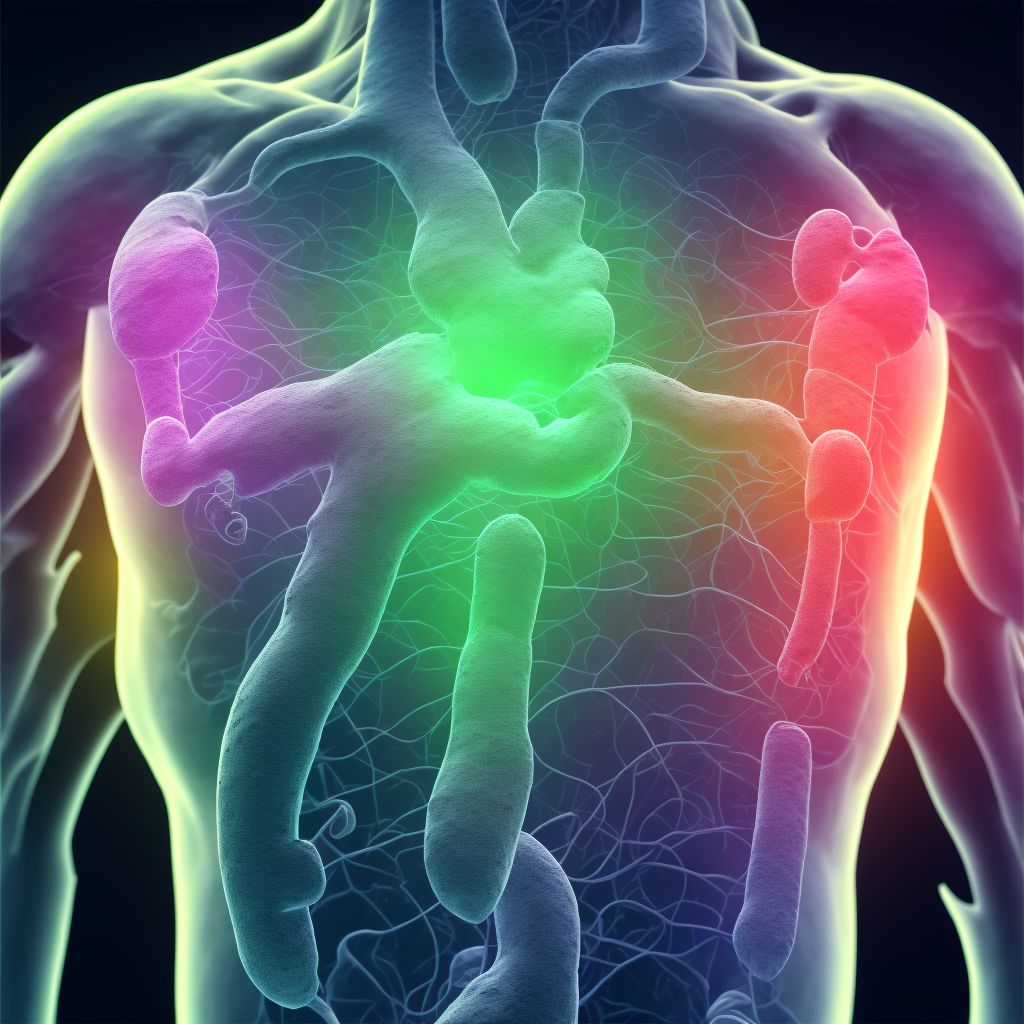 Contusion of unspecified part of pancreas, initial encounter digital illustration