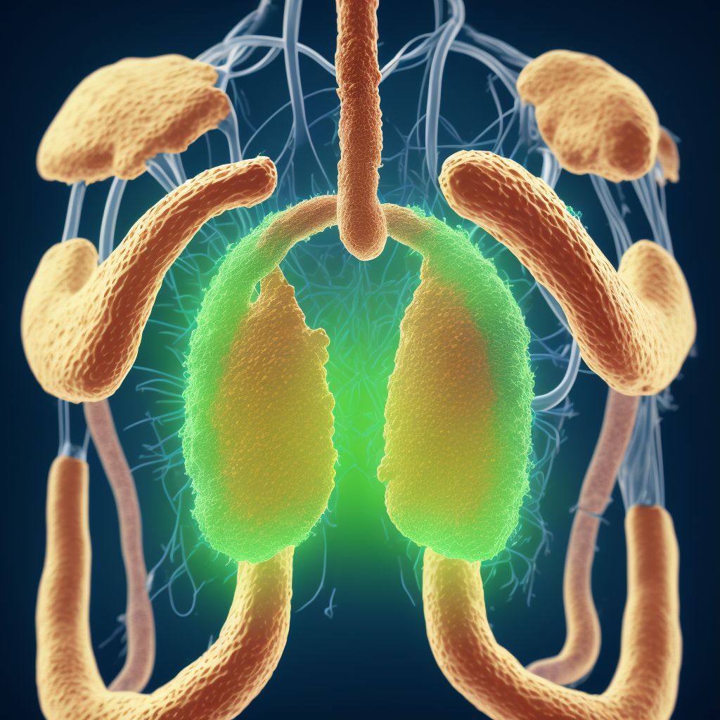 Laceration of unspecified part of pancreas, unspecified degree, initial encounter digital illustration