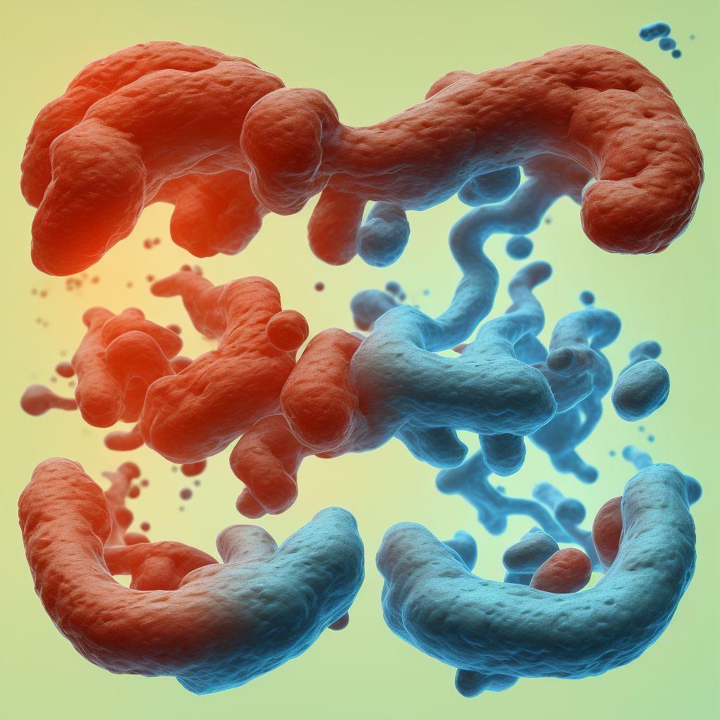 Contusion of other part of small intestine, initial encounter digital illustration