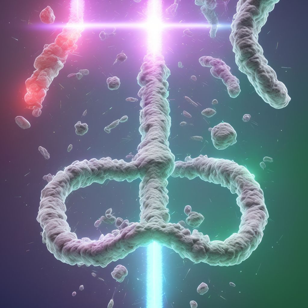 Laceration of ascending [right] colon, subsequent encounter digital illustration