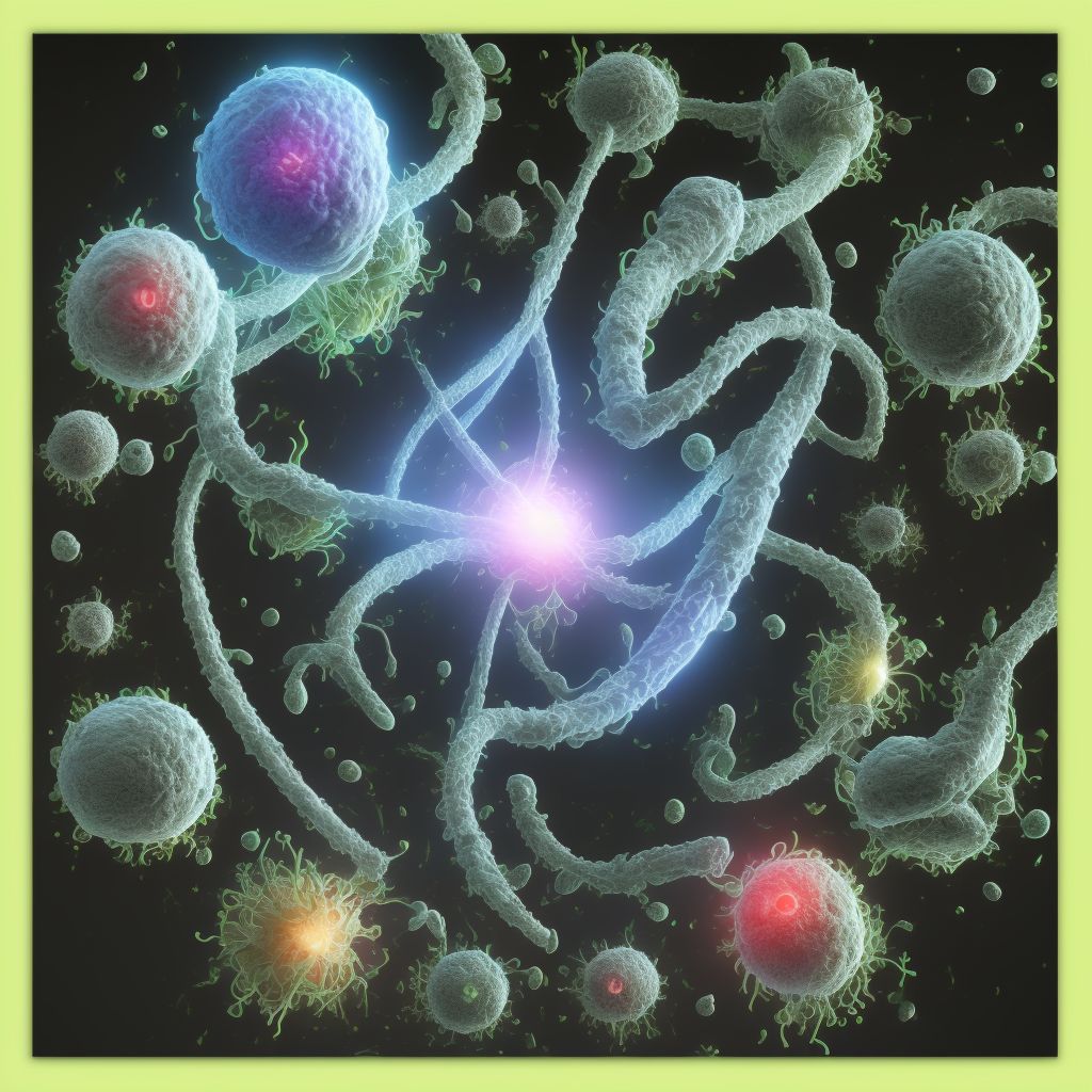 Laceration of ovary, bilateral, subsequent encounter digital illustration