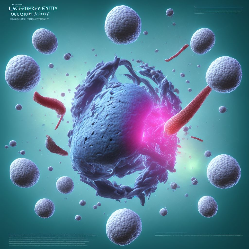 Laceration of ovary, bilateral, sequela digital illustration