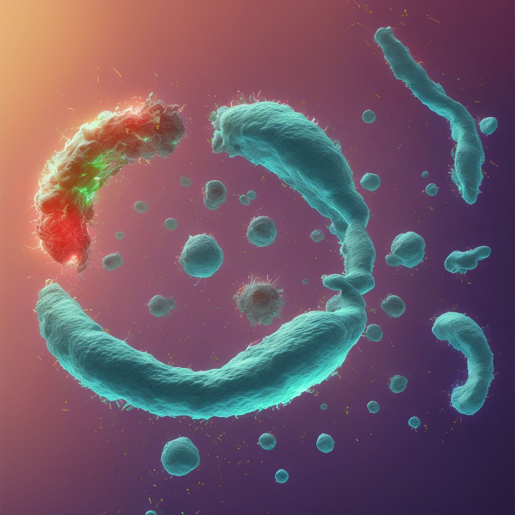 Laceration of ovary, unspecified, initial encounter digital illustration