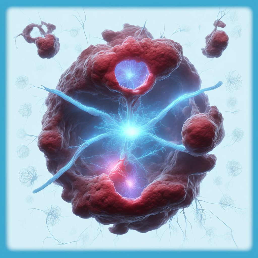 Primary blast injury of fallopian tube, bilateral, initial encounter digital illustration