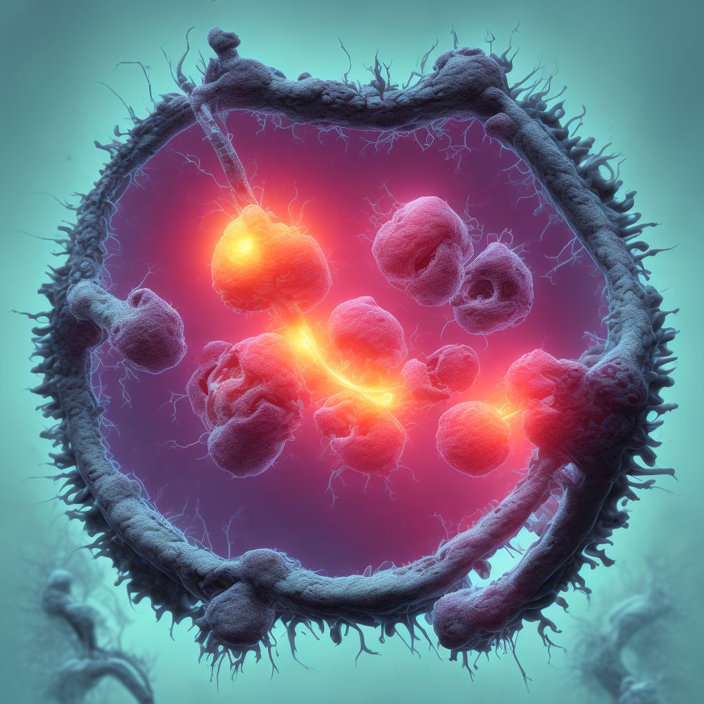 Laceration of other urinary and pelvic organ, subsequent encounter digital illustration