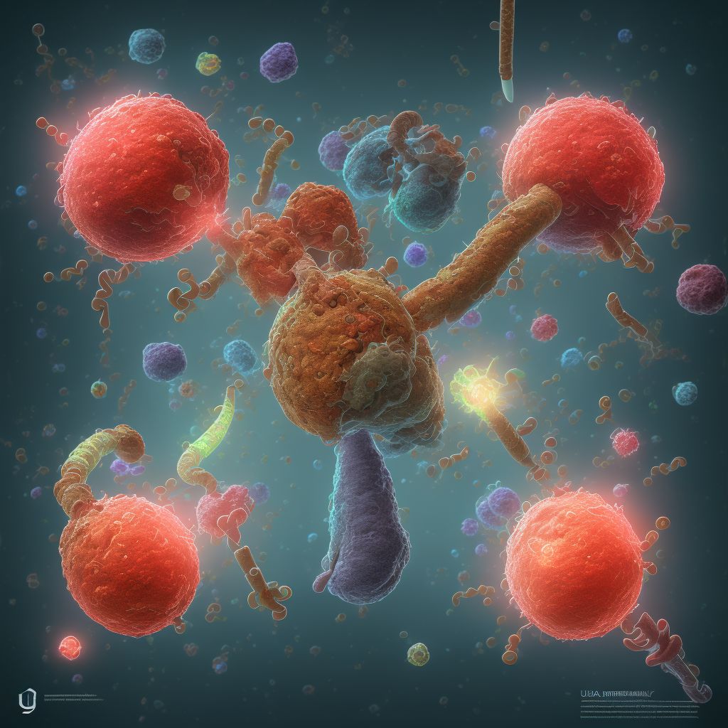 Unspecified injury of other urinary and pelvic organ, sequela digital illustration