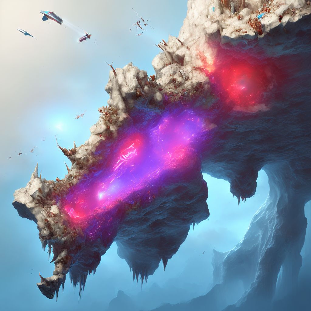 Fracture of corpus cavernosum penis, subsequent encounter digital illustration