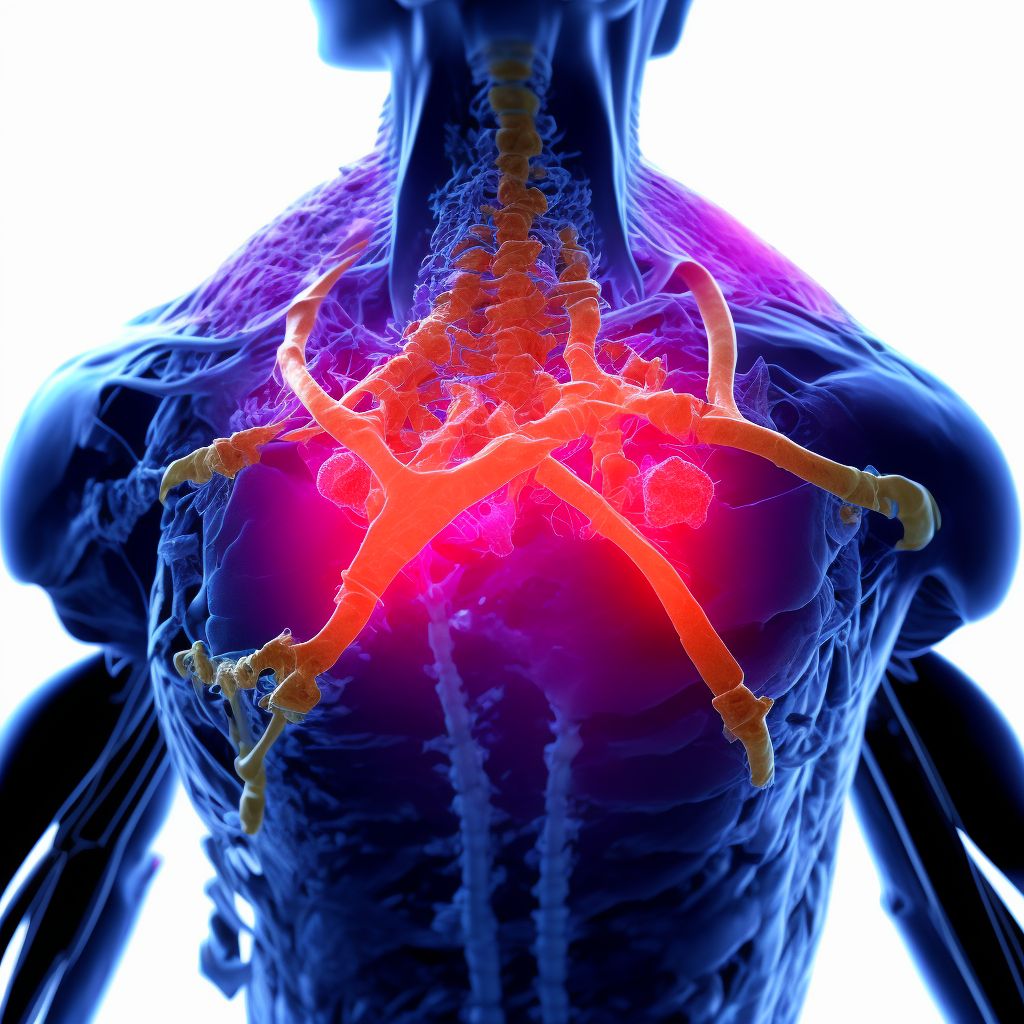 Nondisplaced fracture of body of scapula, unspecified shoulder, subsequent encounter for fracture with nonunion digital illustration