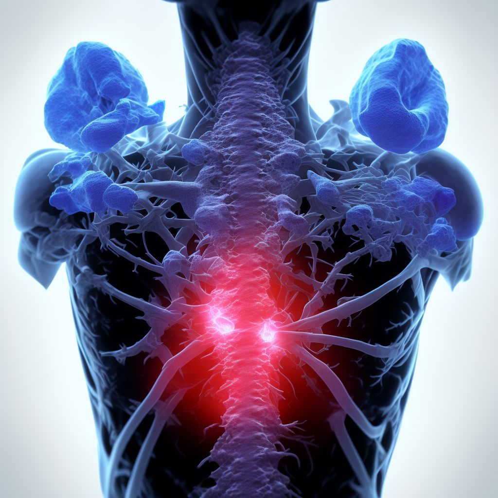 Nondisplaced fracture of neck of scapula, right shoulder, initial encounter for closed fracture digital illustration