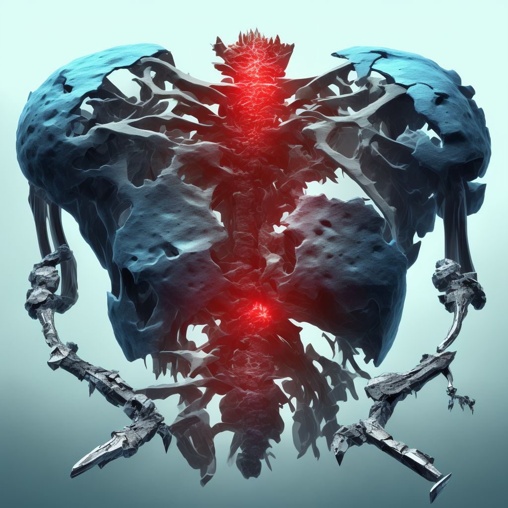 Fracture of other part of scapula, unspecified shoulder, initial encounter for open fracture digital illustration