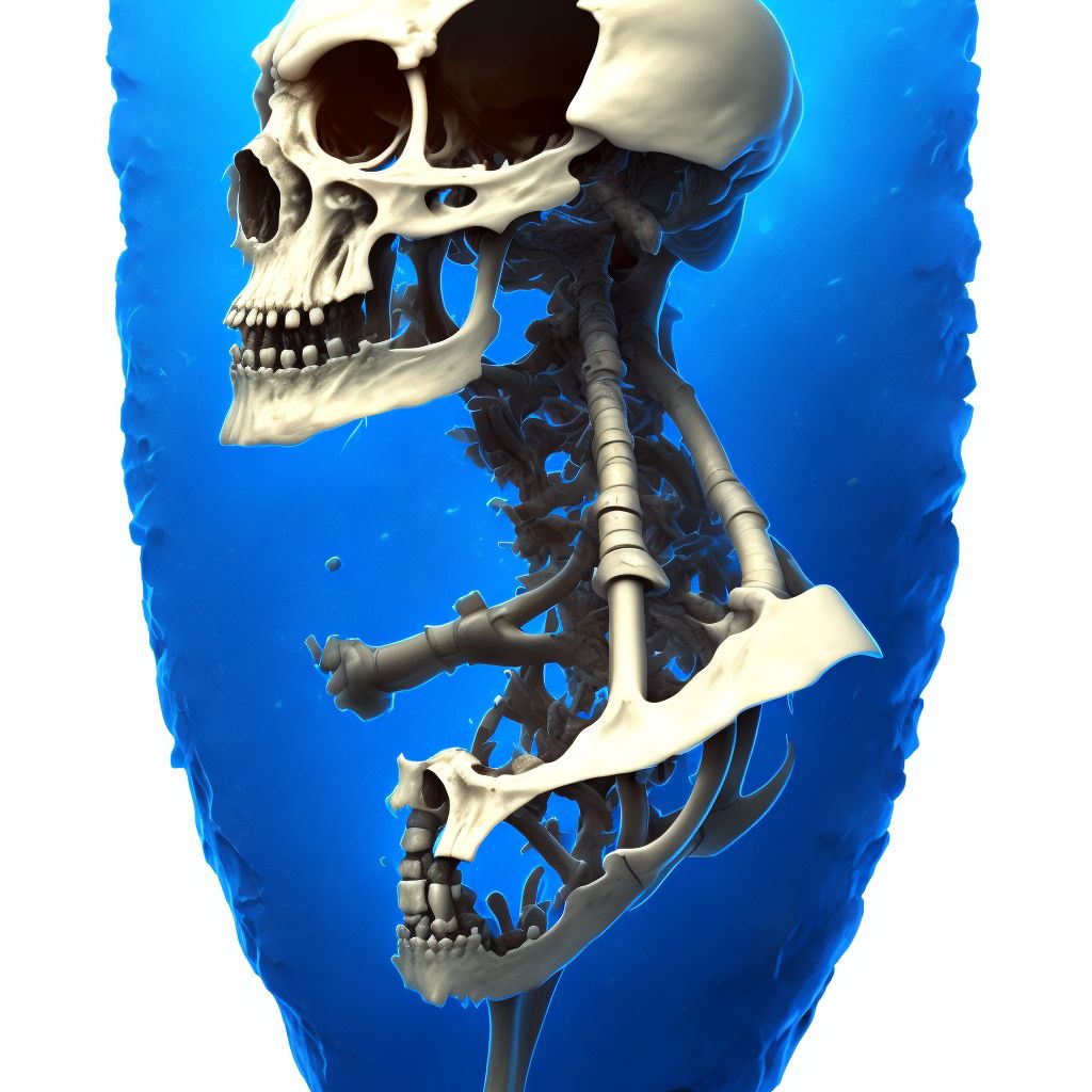 Unspecified fracture of upper end of left humerus, subsequent encounter for fracture with malunion digital illustration