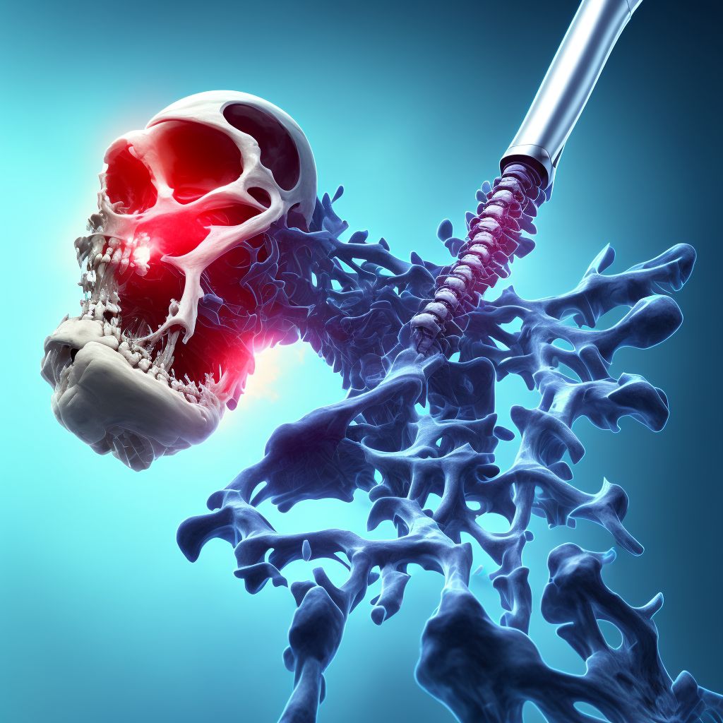 Unspecified displaced fracture of surgical neck of right humerus, initial encounter for open fracture digital illustration