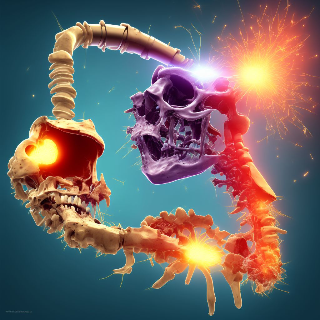 Unspecified displaced fracture of surgical neck of left humerus, subsequent encounter for fracture with routine healing digital illustration