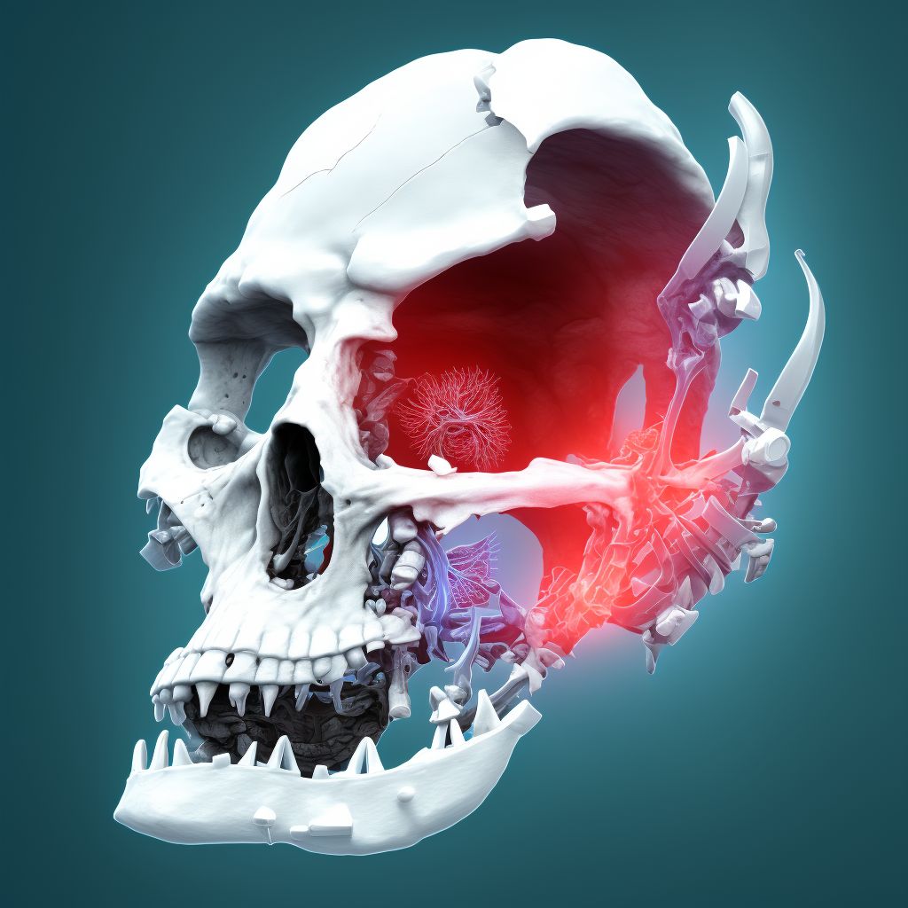 Unspecified displaced fracture of surgical neck of unspecified humerus, subsequent encounter for fracture with nonunion digital illustration