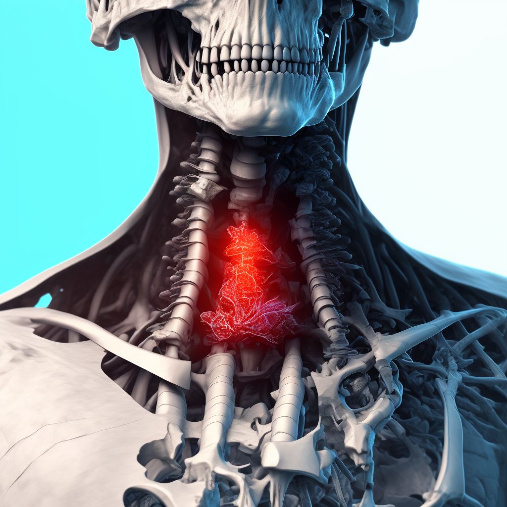 3-part fracture of surgical neck of left humerus, initial encounter for closed fracture digital illustration