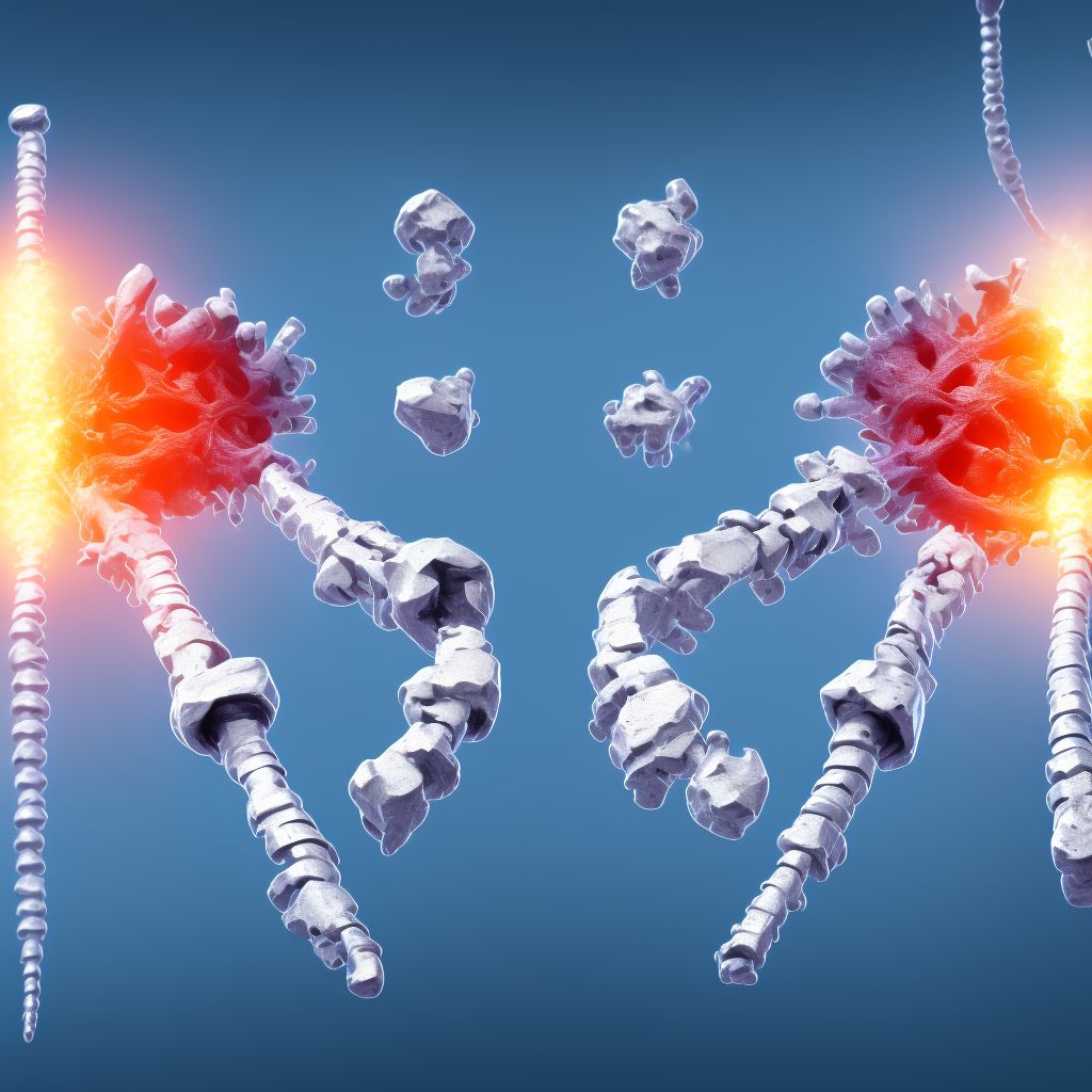 4-part fracture of surgical neck of unspecified humerus, subsequent encounter for fracture with delayed healing digital illustration