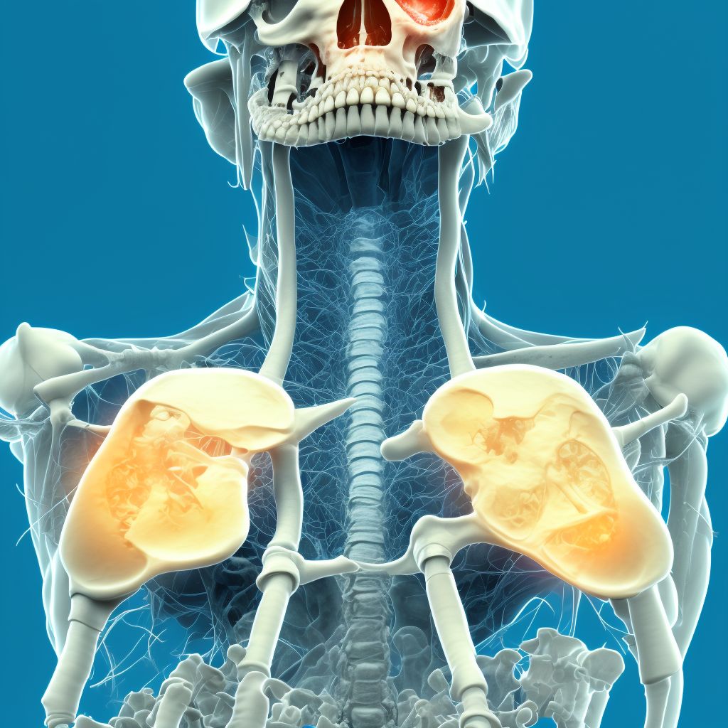 Nondisplaced fracture of lesser tuberosity of unspecified humerus, subsequent encounter for fracture with nonunion digital illustration