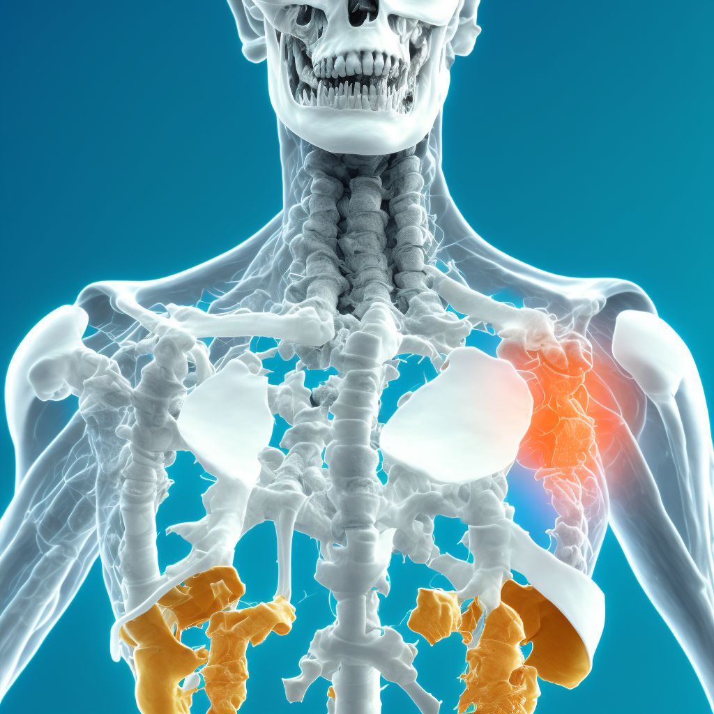 Other nondisplaced fracture of upper end of unspecified humerus, subsequent encounter for fracture with nonunion digital illustration