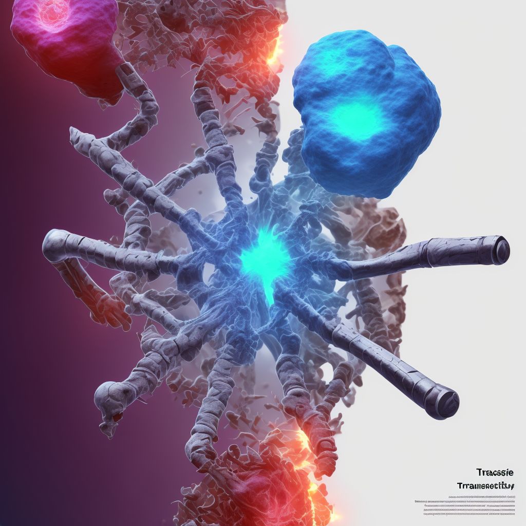 Displaced transverse fracture of shaft of humerus, right arm, sequela digital illustration