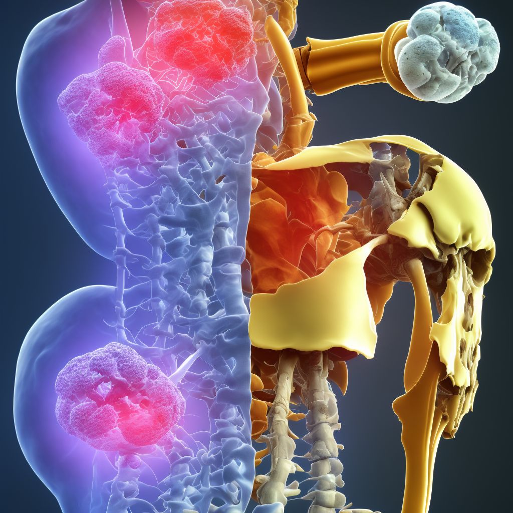 Nondisplaced fracture (avulsion) of medial epicondyle of right humerus, subsequent encounter for fracture with routine healing digital illustration