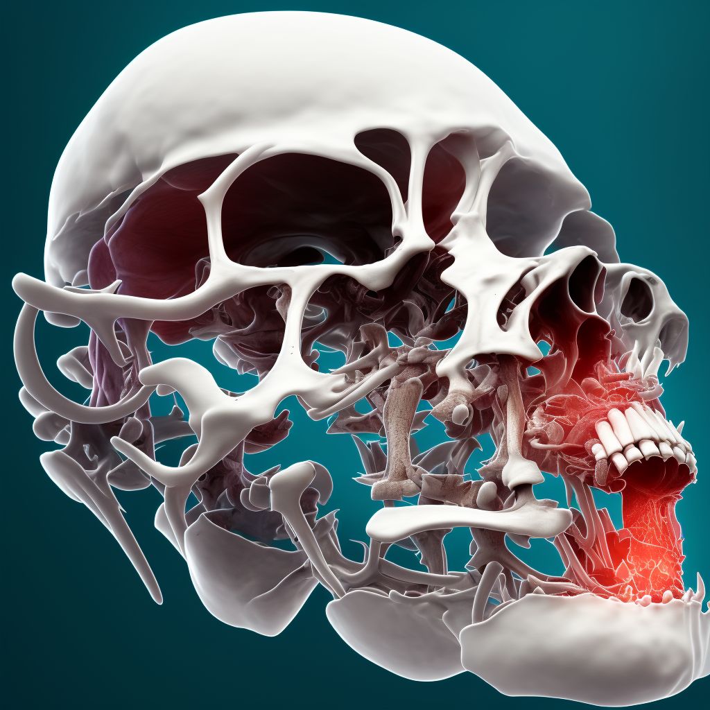 Nondisplaced fracture (avulsion) of medial epicondyle of right humerus, subsequent encounter for fracture with malunion digital illustration