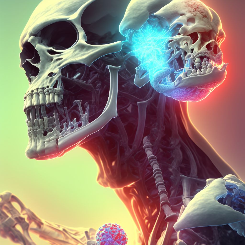 Nondisplaced fracture (avulsion) of medial epicondyle of left humerus, sequela digital illustration