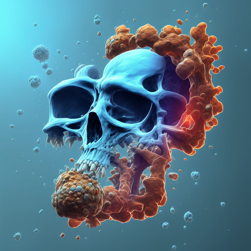 Displaced fracture of medial condyle of unspecified humerus, sequela digital illustration