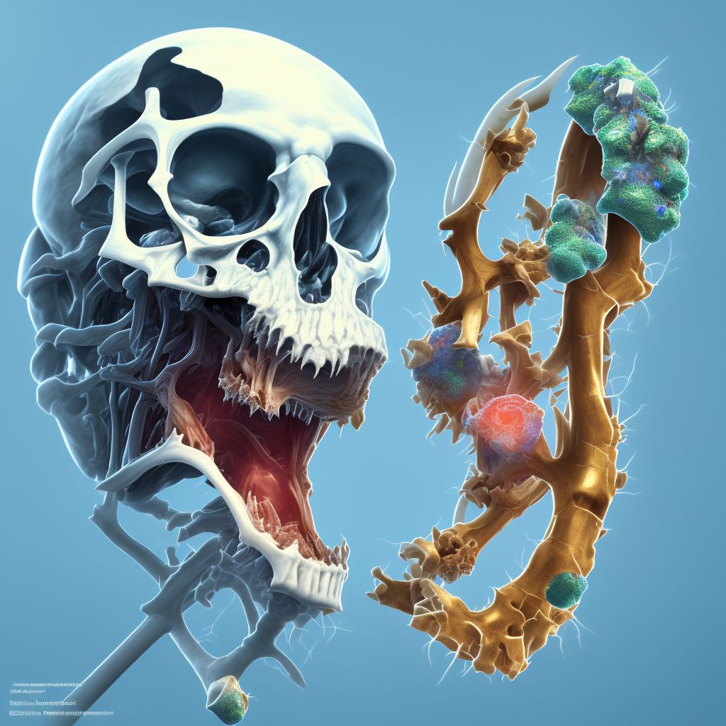 Nondisplaced transcondylar fracture of left humerus, initial encounter for open fracture digital illustration