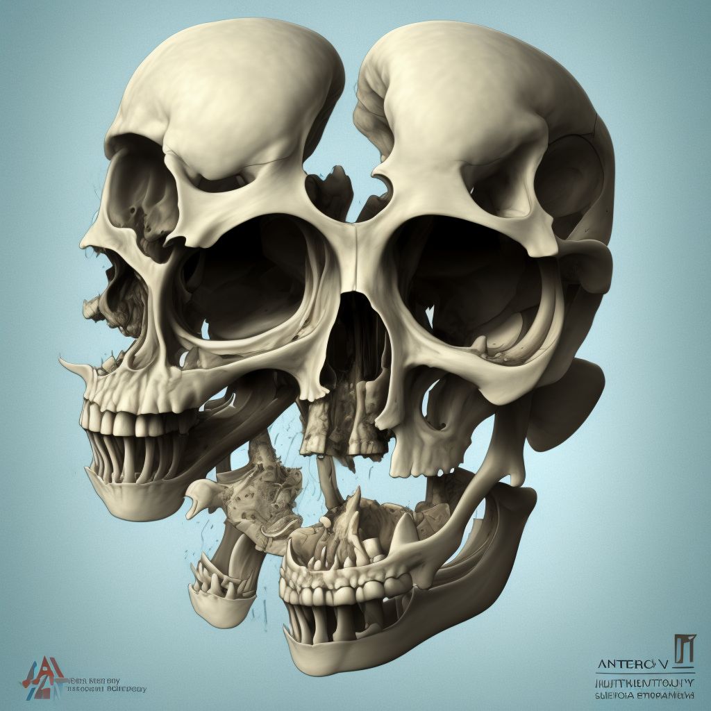 Anterior subluxation of unspecified humerus, sequela digital illustration