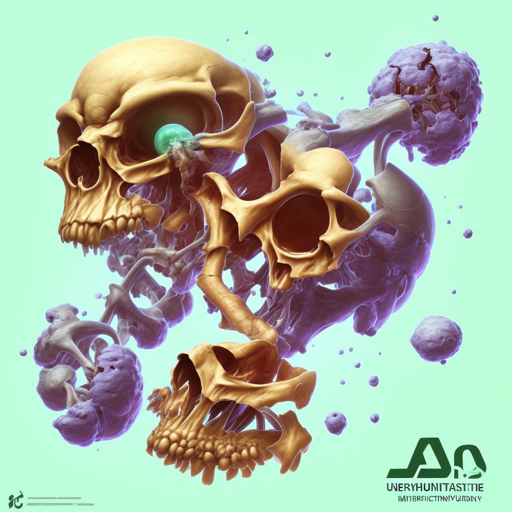 Anterior dislocation of unspecified humerus, subsequent encounter digital illustration