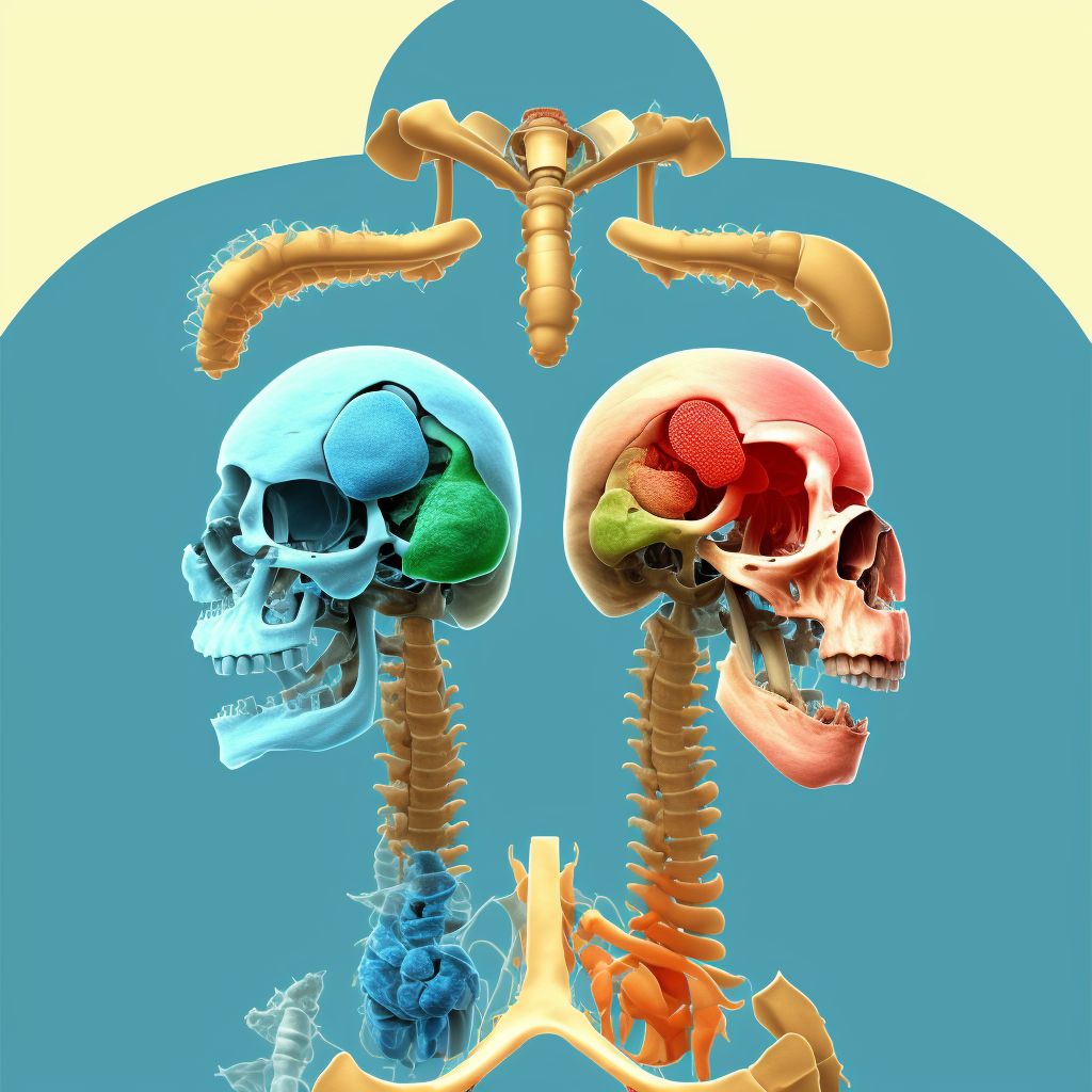 Posterior subluxation of right humerus, initial encounter digital illustration