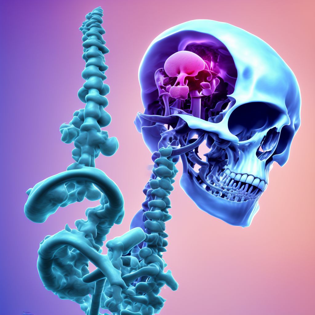 Posterior subluxation of left humerus, initial encounter digital illustration