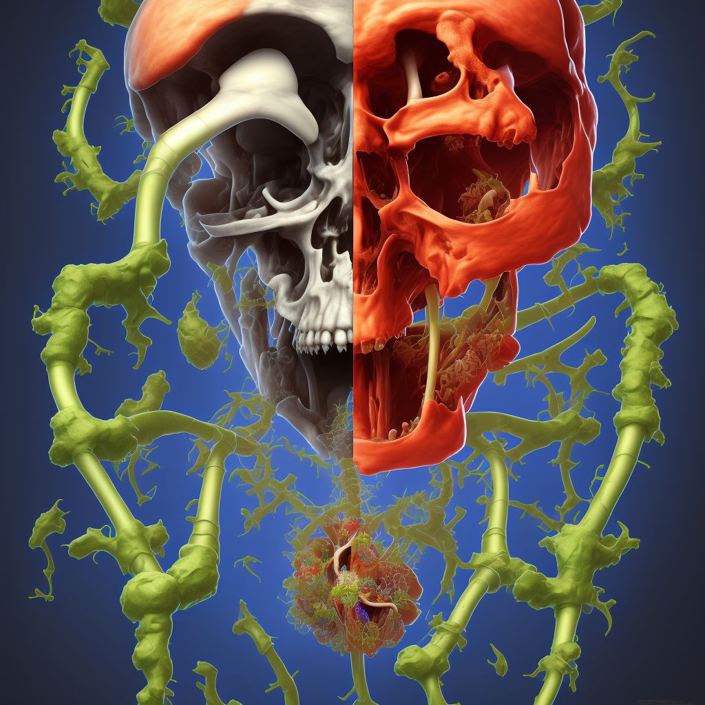 Posterior dislocation of unspecified humerus, initial encounter digital illustration