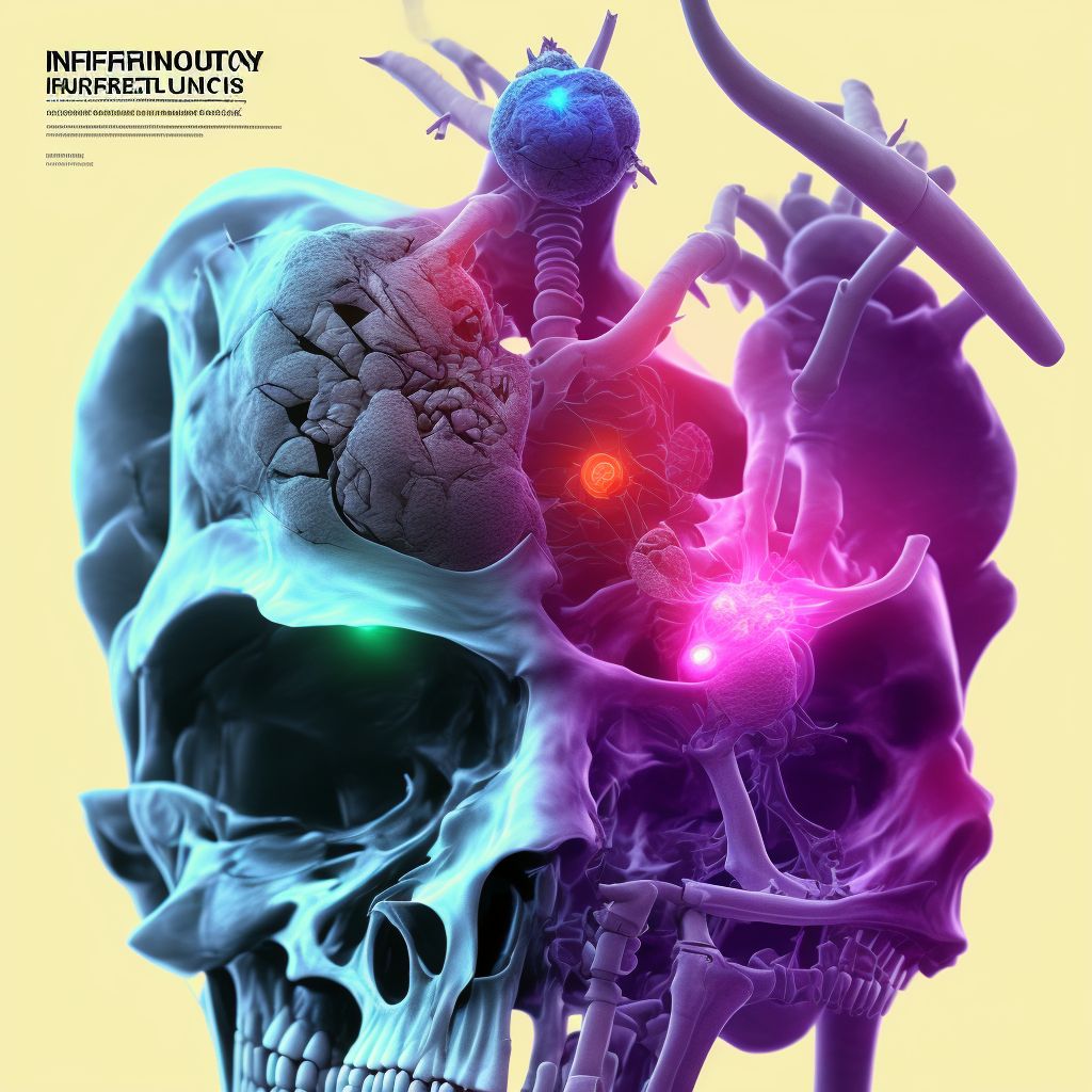 Inferior subluxation of right humerus, subsequent encounter digital illustration