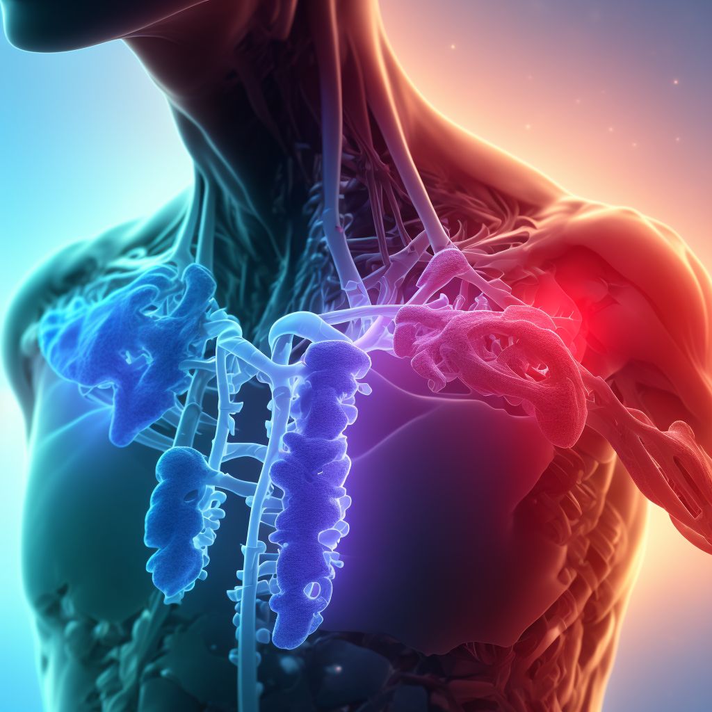 Subluxation of unspecified acromioclavicular joint, subsequent encounter digital illustration