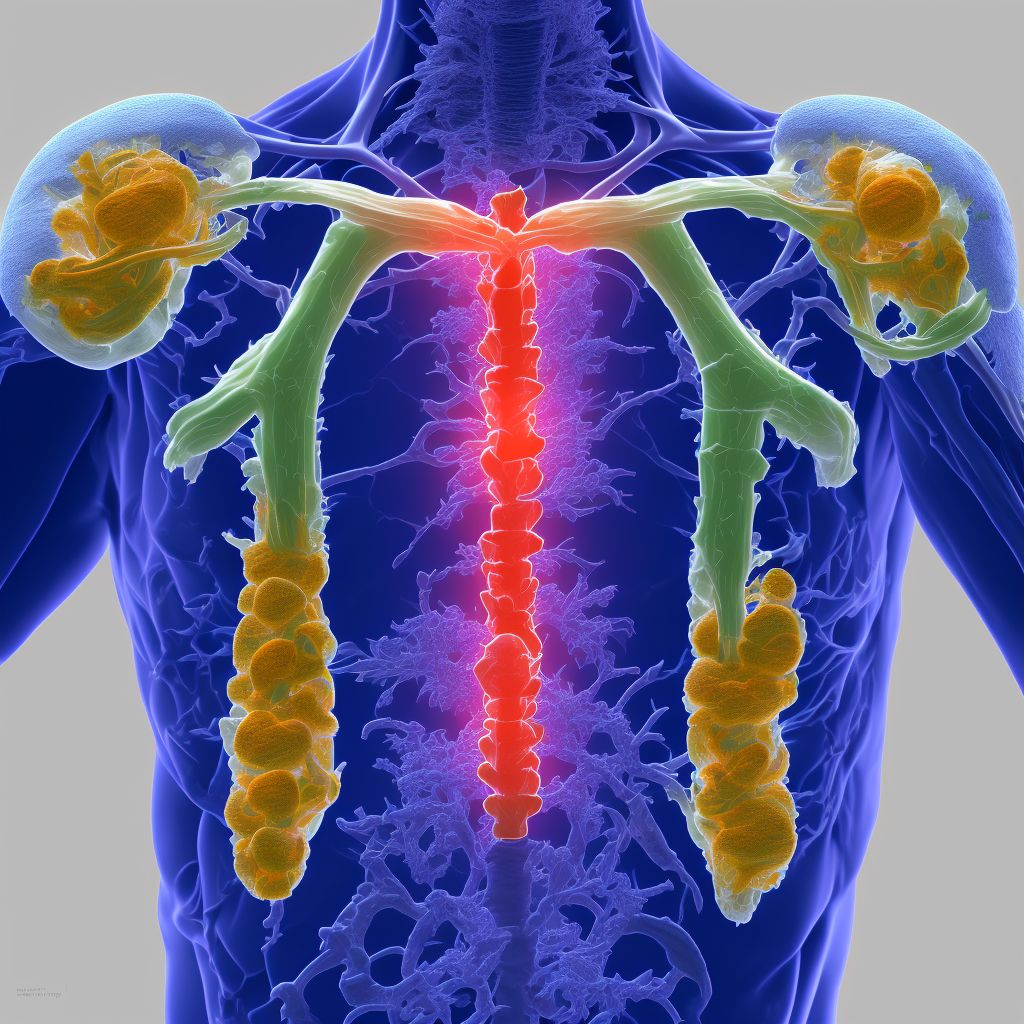 Subluxation of unspecified parts of right shoulder girdle, sequela digital illustration