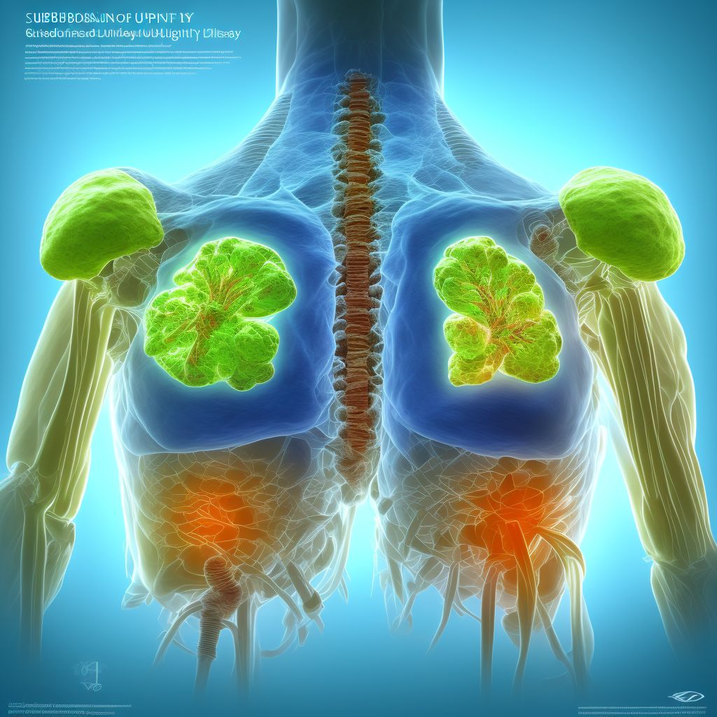 Subluxation of unspecified parts of unspecified shoulder girdle, sequela digital illustration